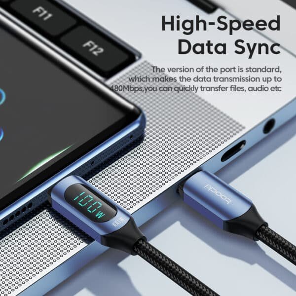 Câble type-C 100W SuperVOOC charge avec Afficheur LCD - Image 4